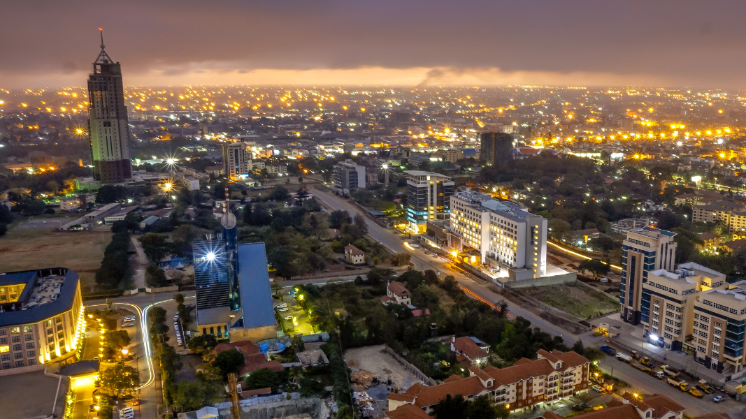 Aerial View of Lagos Central